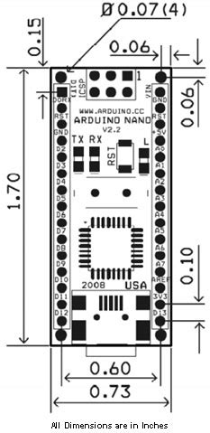 smallest arduino|arduino nano abmessungen.